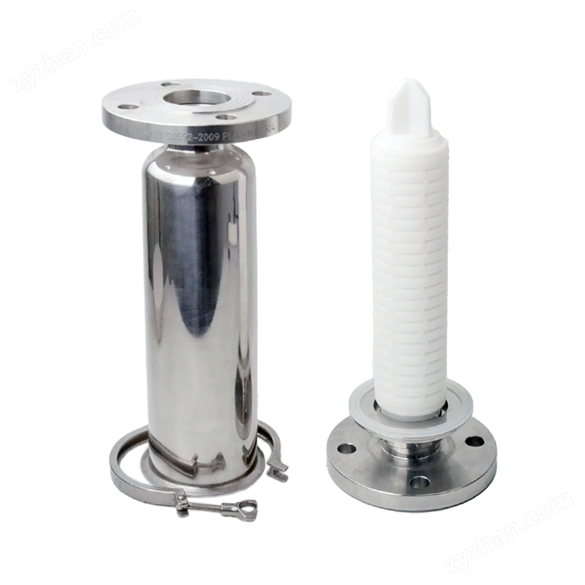 不銹鋼法蘭直通過濾器