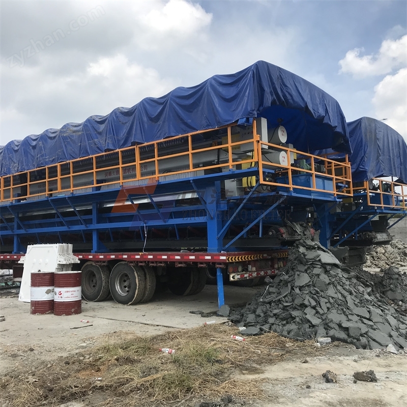 Jiuding vehicle mounted mobile mud press Zhonghao filtration mud separator